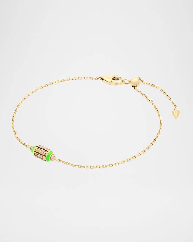 18K Yellow Gold Summer Heus Bracelet with HyCeram and Diamonds
